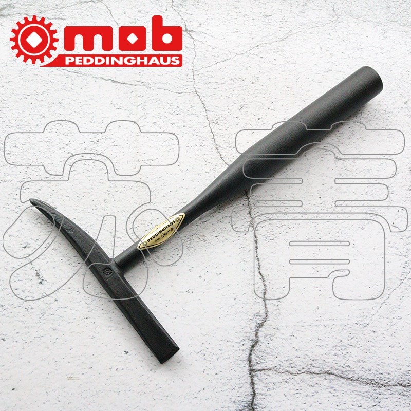 德国原装进口mob PEDDINGHAUS电焊工尖锤 带有凿刃 钢管锤柄500 g