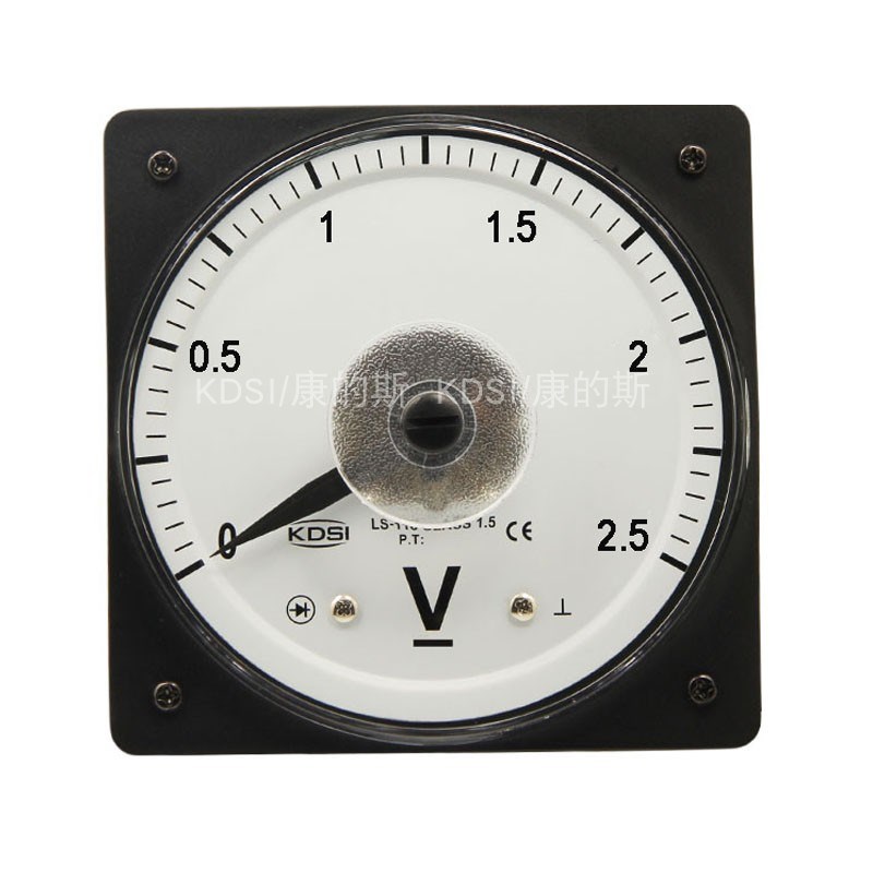 KDSI指针式电表 LS-110 DC2.5V直流电压表 开孔110*110大尺寸