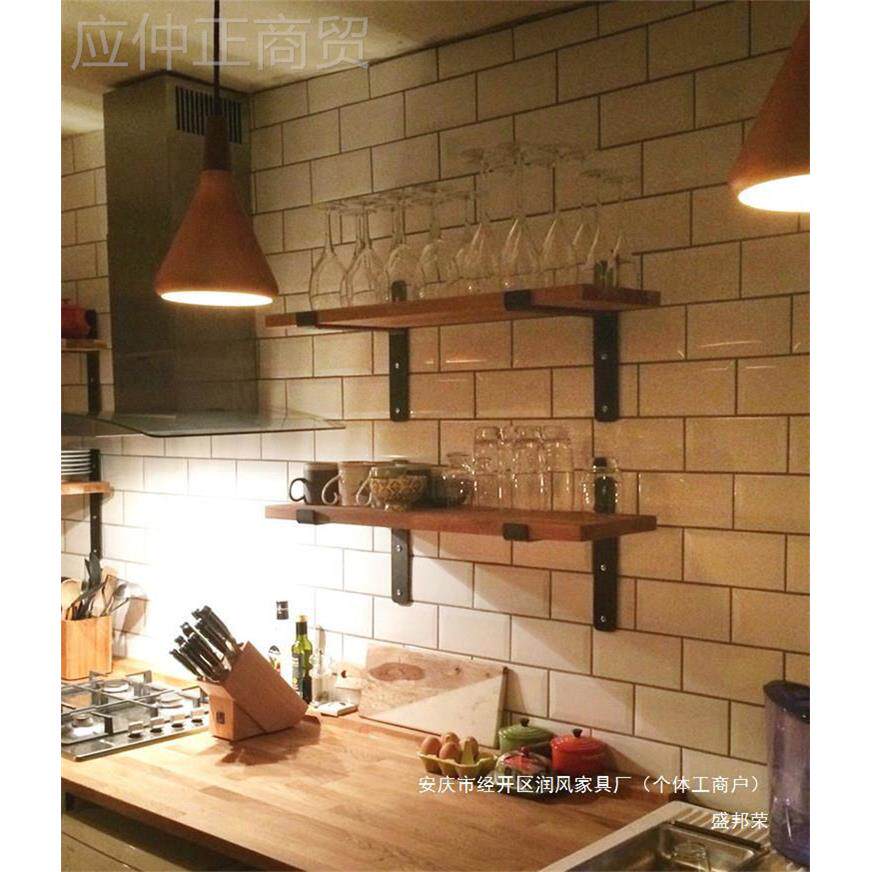 阳台酒架墙壁板厨木板一字隔客厅搁板墙房上置物实木other/其收纳