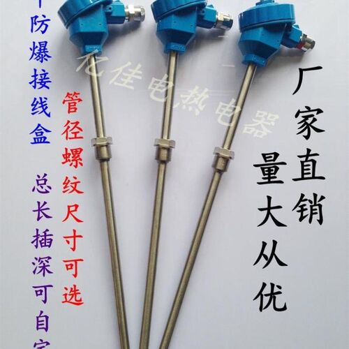 Pt100防爆热电阻 WZP-240 螺纹安装防爆热电偶 温度传感器探头