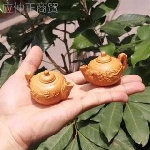 太行茶BXP崖柏木雕手件把把壶挂件喜上眉茶壶把实木文玩宠工艺梢
