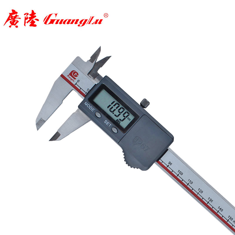 广陆数显卡尺 ip67防水防尘 电子数显卡尺 0-150-200-300mm