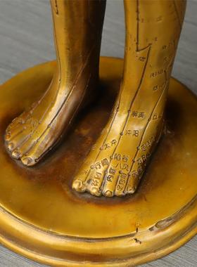 针灸铜人模型中医馆摆件经络穴位铜人中医文化装饰品人体模特物品