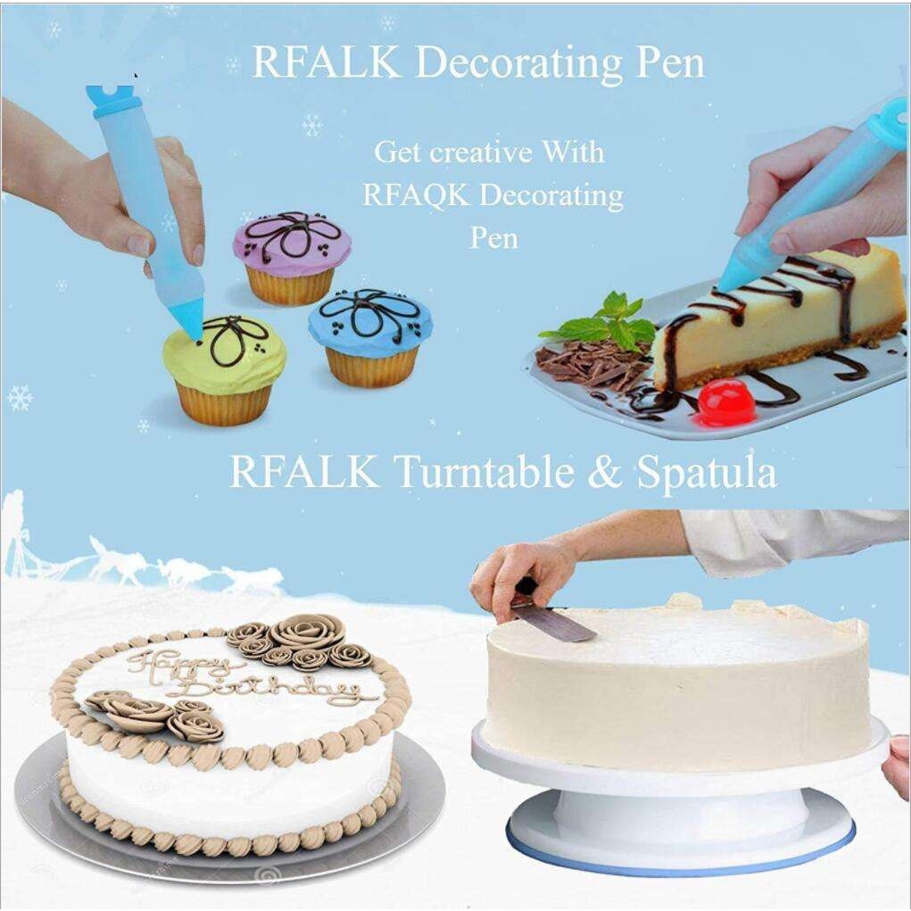 124件套蛋糕转台套装 裱花嘴分层器翻糖工具蛋糕装饰烘焙套装