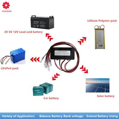 华晓HA02 48V电池均衡器平衡4个电池Battery Equalizer Balancer