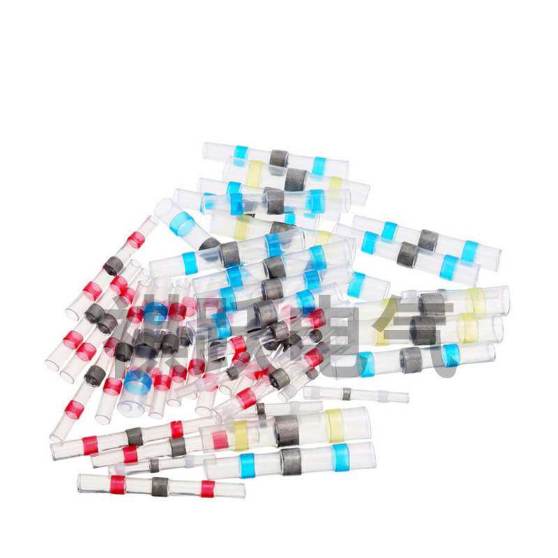 640PCS盒装防水焊锡环热缩中接管焊锡管组合热缩接线端子套装