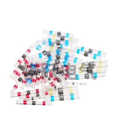 640PCS盒装防水焊锡环热缩中接管焊锡管组合热缩接线端子套装