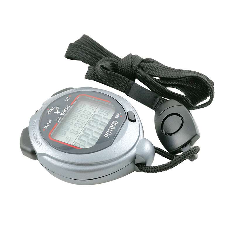 【厂家】天福秒表PC100B三排100道电子秒表 计时器 倒计时器 节拍