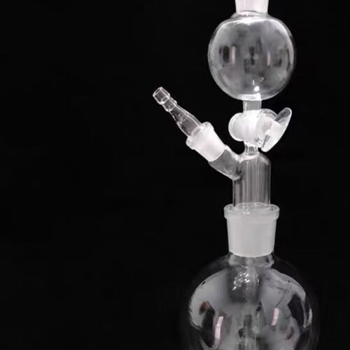 水质硫化物吹气仪配件主口40口侧19口500ml成套酸化吹气装置玻璃