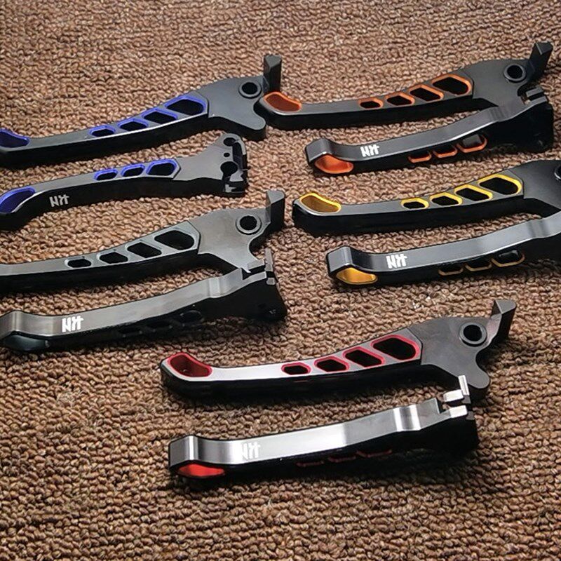 适用本田DIO18 27 28 ZX34 35期改装铝合金碟刹牛角刹车 手柄拉杆