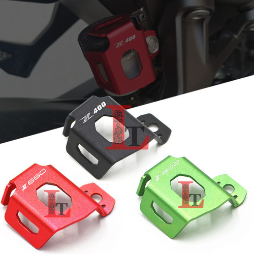 适用川崎Z400 Z900 NINJA400 改装铝合金后刹车油壶保护盖油杯罩