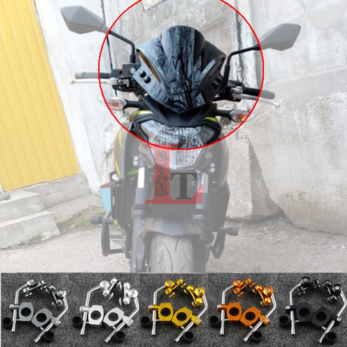 适用川崎Z400 Z300 Z250 Z125改装前挡风板玻璃导流板挡风镜配件