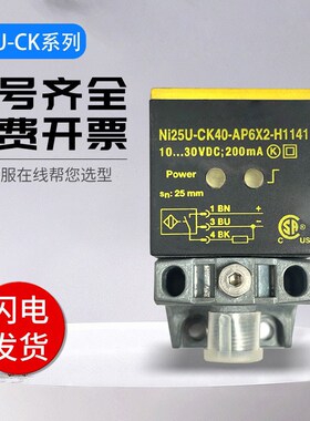 图尔克型传感器NI25U-CK40-VN6X2-H1141/AP6X2/AN6X2接近开关