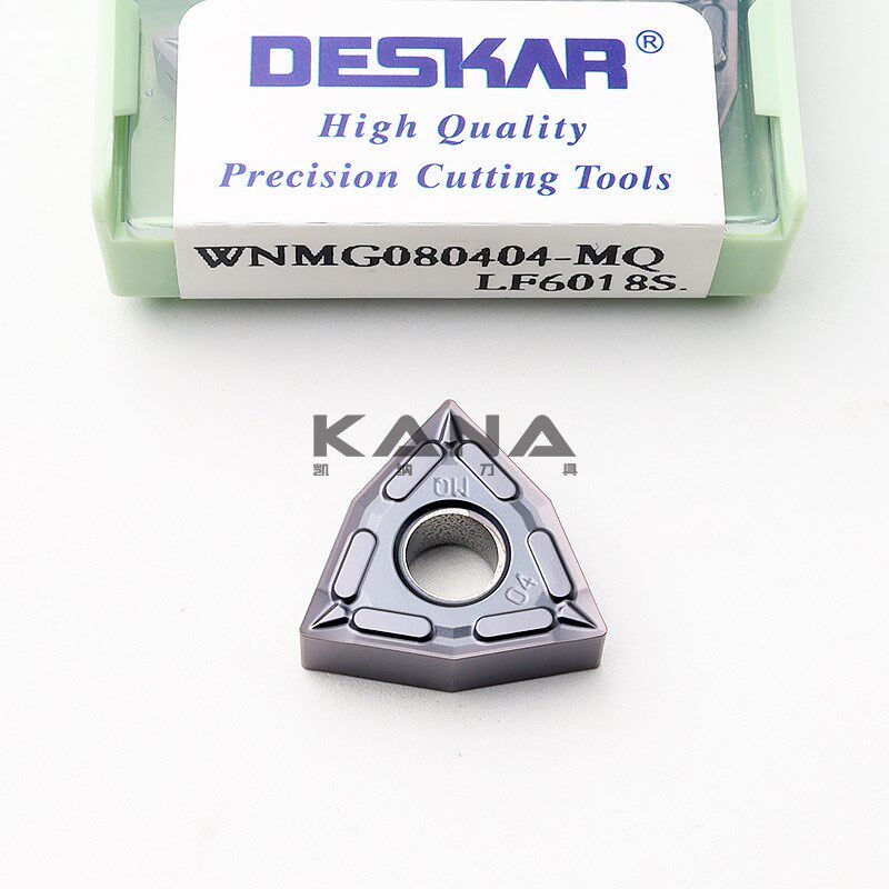 DESKAR戴斯卡 不锈钢数控刀片 WNMG080404/080408-MQ LF6018S 黑