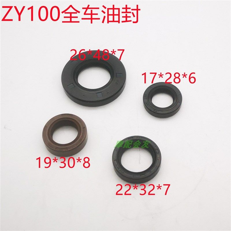ZY100T花嫁/巧格/福喜/福禧/丽鹰/凌鹰/酷奇/JOG发动机全车油封