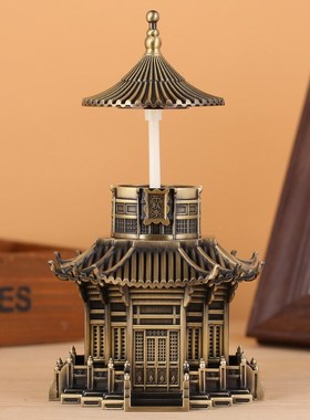 高档中式复古牙签筒手压自动式牙签盒创意礼品牙签座酒店多色可选