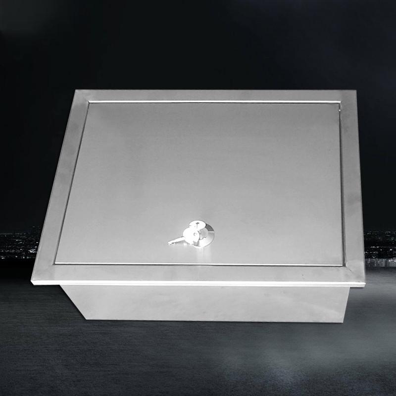 暗装不锈钢配电箱室内300*400*160嵌墙式水表箱落井门可定做