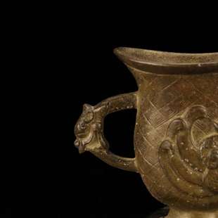 仿古汉代青铜酒杯兽杯古玩居家客厅玄关摆件合金工艺品 厂家