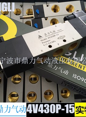 4V430P-15 亚德客型电磁阀  鼎力气动 4V430P双头电磁阀
