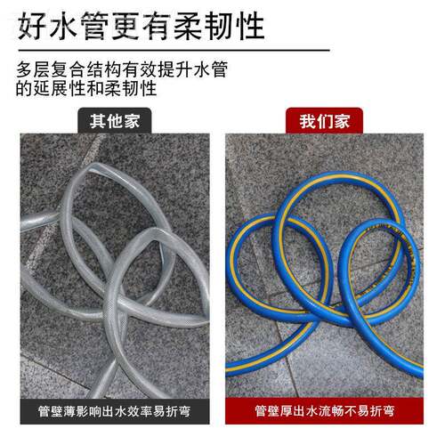 加厚高压4塑料管子家用自来水灌防溉爆软管浇水皮管分6分一CXX寸