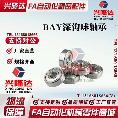 BAY深沟球轴承6300 6301 6302 6303 6304 6305ZZ-E-J SUS怡合达