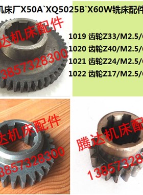 桂林 昆明X50AXQ5025B铣床配件1019 1020 1021 1022齿轮Z33 40