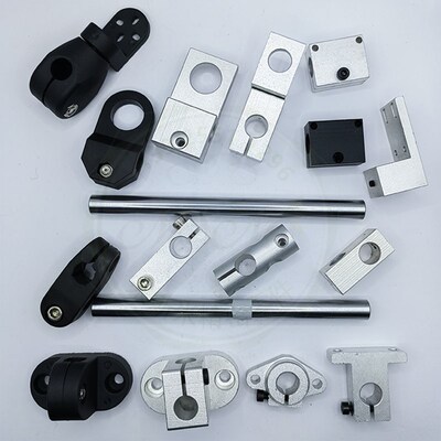 尼龙转接夹十字固定夹圆管连接塑料夹管支架T型锁紧夹感应器ZCE01