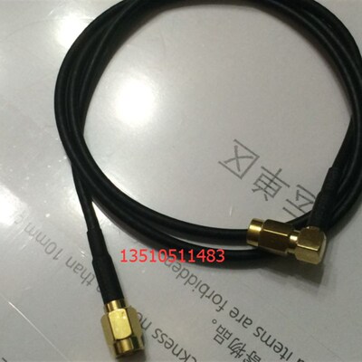 射频SSMA-JW/SSMA-J进口代替品 高频SSMA双公弯转直RG174超柔馈线