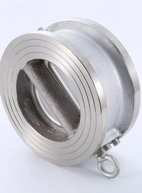 304不锈钢3H76W16P/C夹式双瓣蝶形止回对EVO阀 单向阀逆-止阀DN40