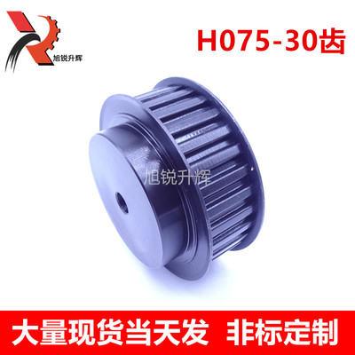 45号钢现货BF型同步带轮 H 30齿 带宽19 槽宽21 带台带挡边30H075
