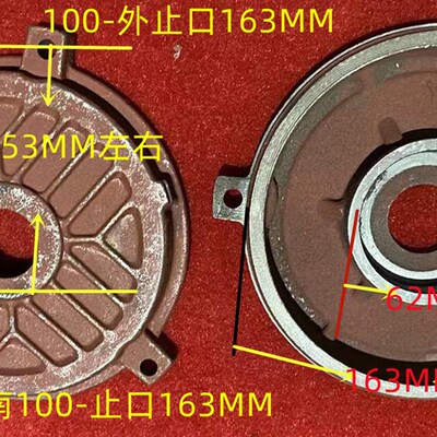 三相电机门盖YE3-100/YX3-100非标电机端盖(生铁)电机配件