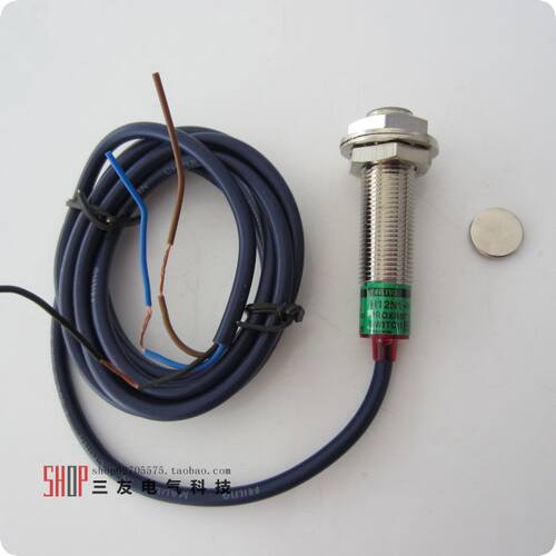霍尔接近开关H12N1-N三线NPN常开带磁铁传感器HA124NA浙江飞凌24v