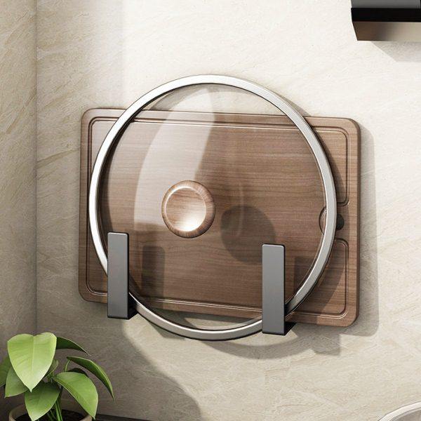 锅盖架子免打孔壁挂式厨房砧板置物挂墙切菜板枮板钻板放置器收纳,厨房/烹饪用具,锅盖架/锅盖收纳垫,淘宝优惠券,粉丝福利购,淘宝优惠卷