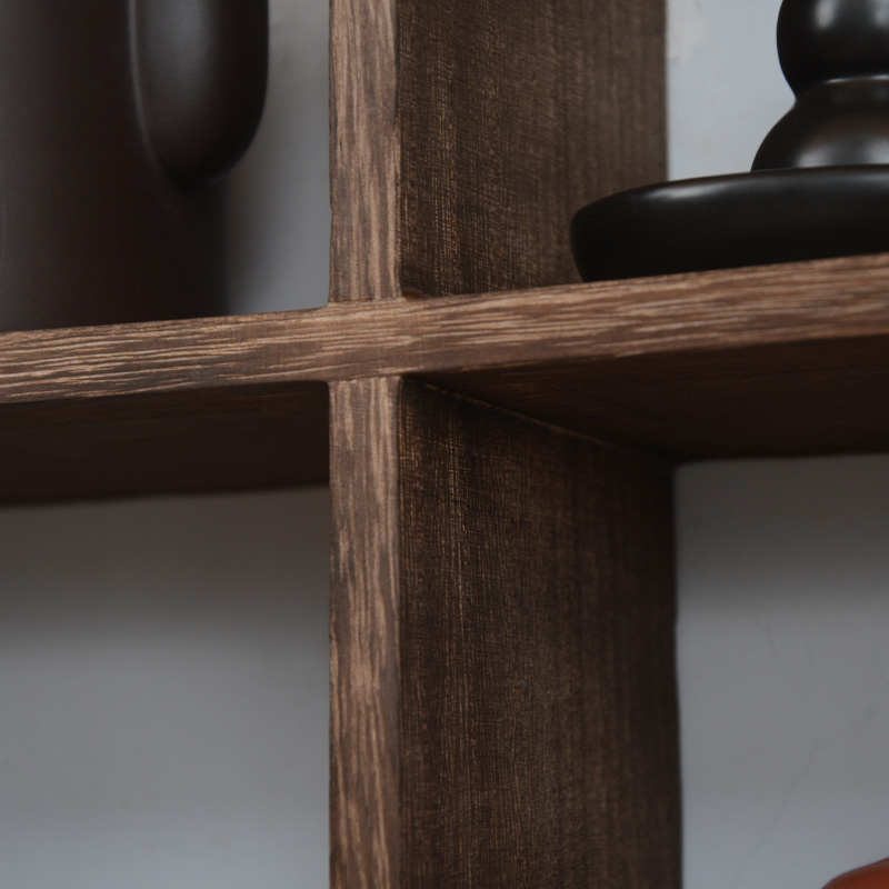 实木 挂墙置物架 墙上 客厅壁挂 隔板卧室简约创意W搁板收纳架子