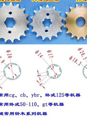 卧机弯梁摩托驿达节油轮\滑行轮\节油器 精钢款15/16齿