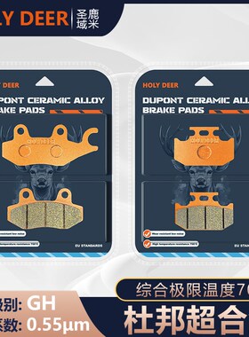 杜邦刹车片适用铃木RMX250 99-00年DRZ400 00-16年前后耐磨碟刹皮