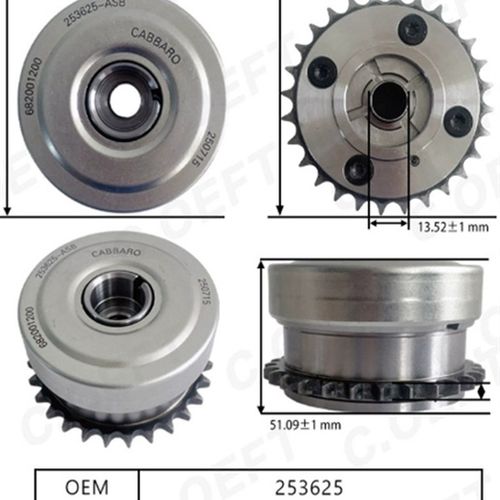 适用于玛莎拉蒂VVT正时齿轮凸轮轴相位调节器253625