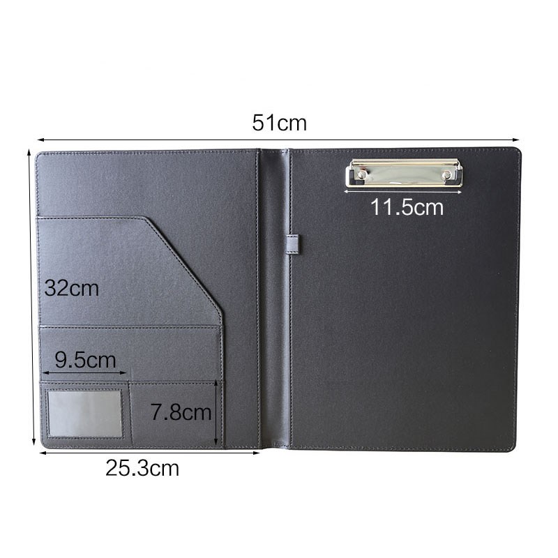 商务简约办公A4皮革文件夹创意酒店服务指南夹资料合同收纳夹定制