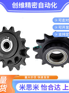 DRC60 DRC80 B 单双轴承惰轮链轮 涨紧轮DRKCW 40 50-15齿17齿