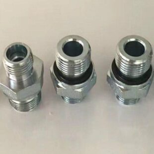 M30 M33ED 36H型24度锥接头 45号钢高强度过渡对丝 液压油管接头