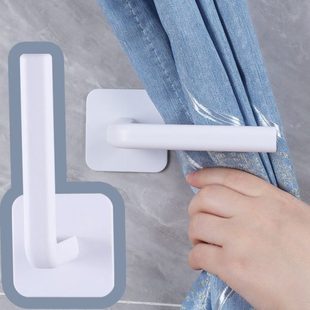 窗帘系带壁扣免打孔挂钩墙钩绑带钩墙勾粘钩墙上壁勾挂门帘固定扣