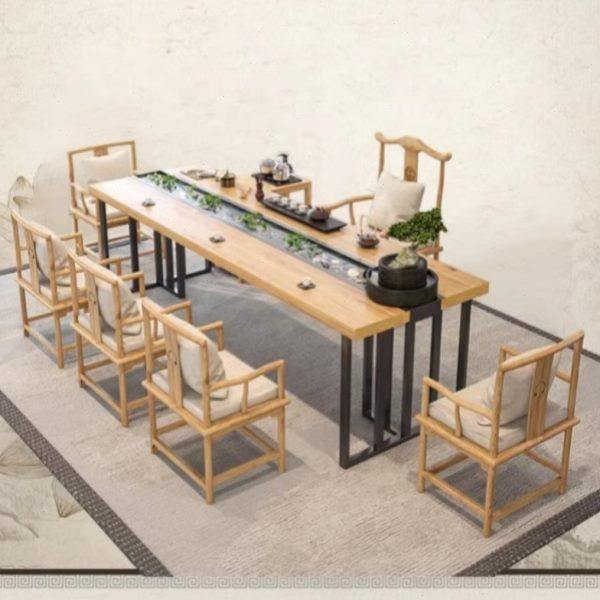 实木功夫泡茶桌椅组合现代创新中式办公室流水茶台禅意可养鱼茶几,商业/办公家具,茶台/茶桌,淘宝优惠券,粉丝福利购,淘宝优惠卷