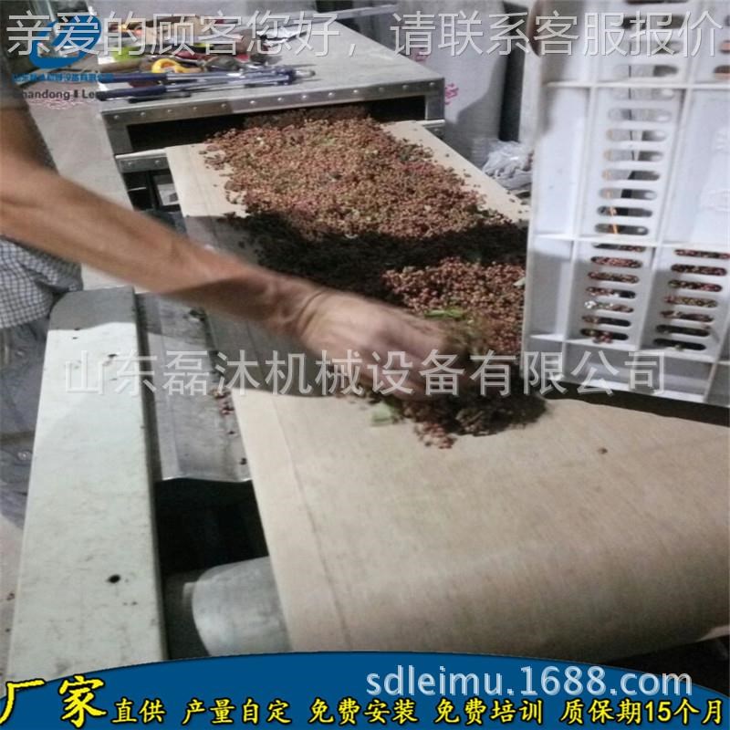 叶隧道式花椒微波烘干LM-30KW-机 桂小茴香干燥水灭菌设备 皮香脱