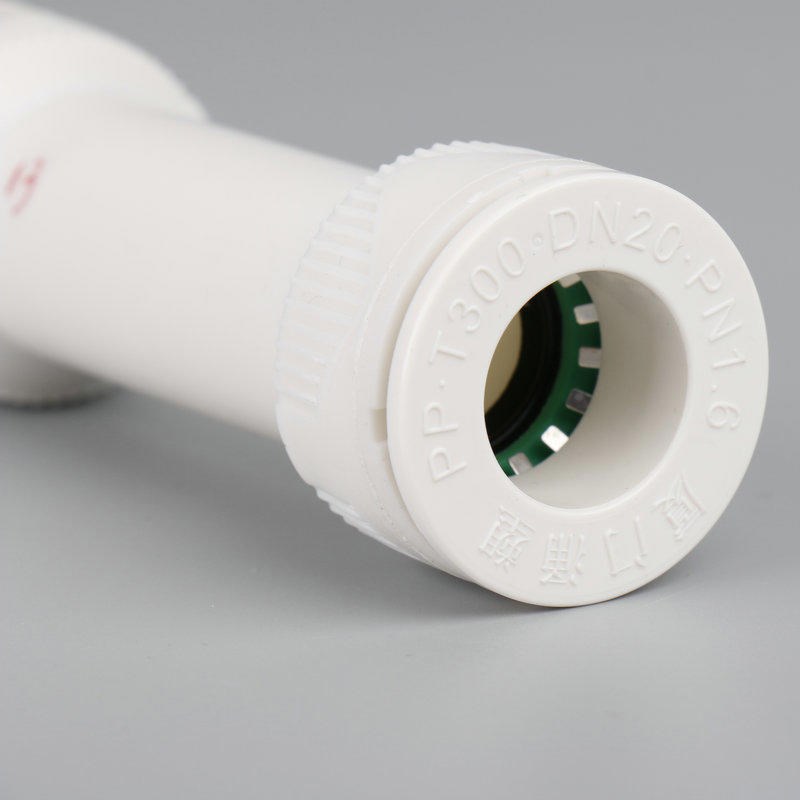 等径快插管件 加长活接接头 冷热水管连接 快装管件直通