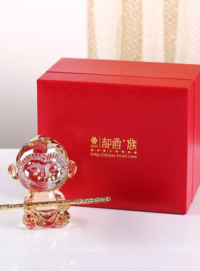 仿水晶悟空摆件卡通装饰品斗战胜佛齐天大圣工艺品装饰品摆件礼品