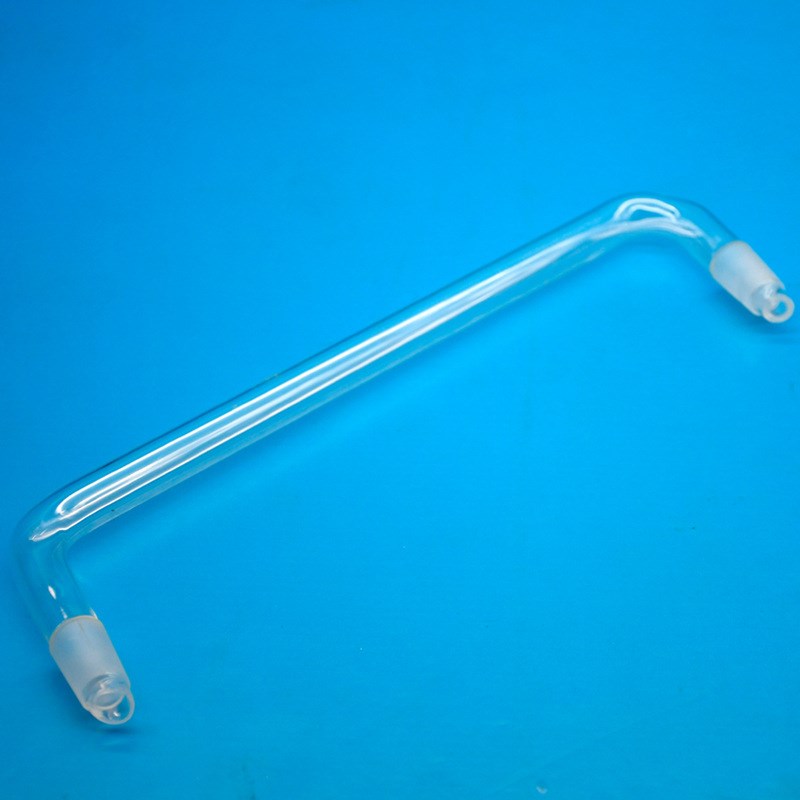 厂家批发雪蓓39#蒸馏弯管玻璃蒸馏弯头105-75度 实验耗材量大从优