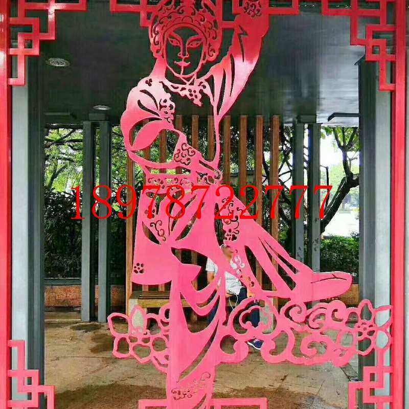 现货品镂空铝单板铝窗花屏风雕花板雕刻造型铝方管窗花平方米冲孔