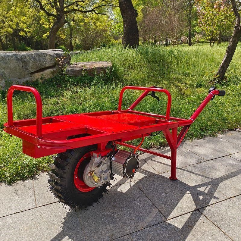 农用独轮车鸡公车山地爬坡运输车电动爬山手推车果园小型搬运车