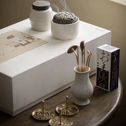 宋式白瓷香事套装陶瓷打香篆工具香粉香拓香道礼盒套组草木灰篆模