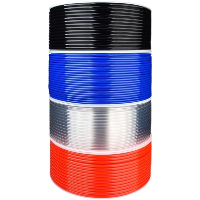 气管PU8*5高压机气动风管黑色透明软管12*8/10*6.5/6*4/2.5/14/10